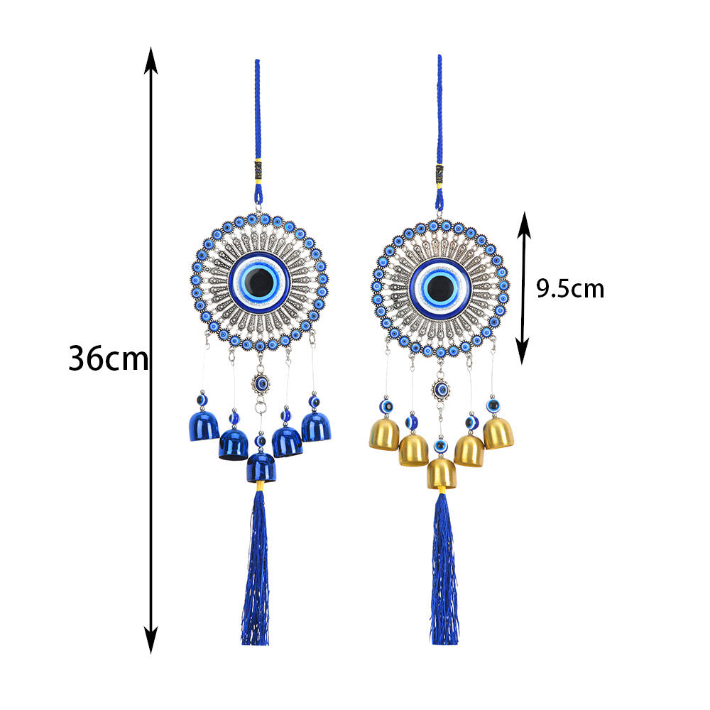 36-38cm Evil Eye's Hanging Ornament with Bells Bulk Wholesale