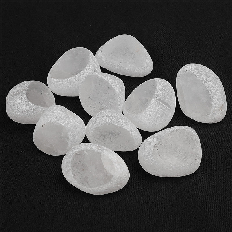 2-3cm Mixed Crystal Window Seer Stone Emma's Dragon Egg Healing Stone Bulk Wholesale