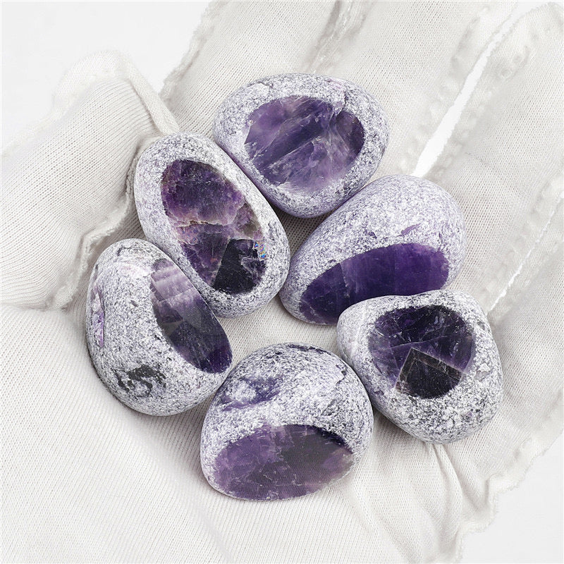 2-3cm Mixed Crystal Window Seer Stone Emma's Dragon Egg Healing Stone Bulk Wholesale