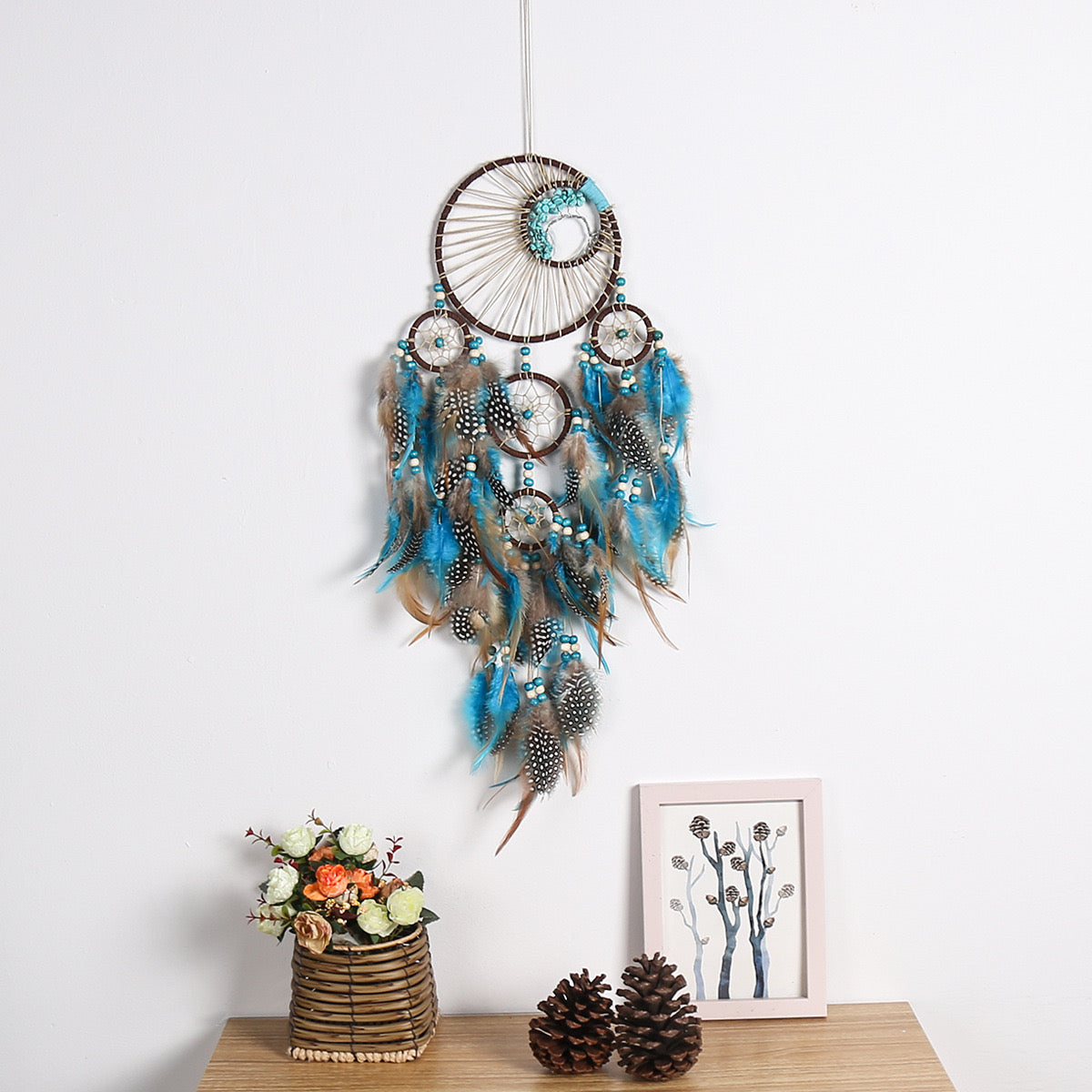Blue Turquoise Crystal Dreamcatcher Bulk Wholesale