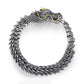 Men's Vintage Dragon Scale Link Bracelet Stainless Steel Punk Bangle Gift Bulk Wholesale