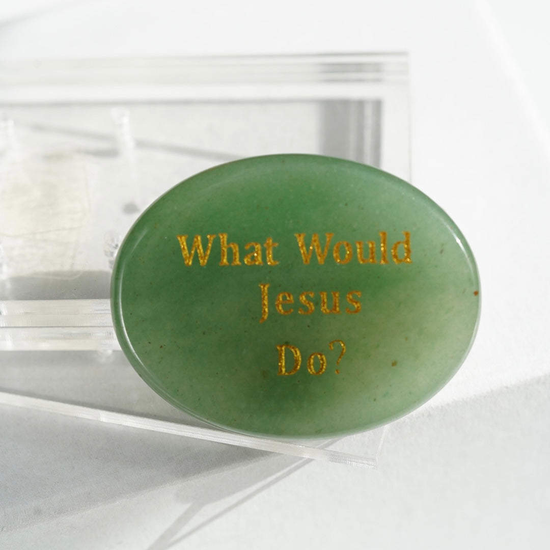 Natural Crystal Oval Shape Engraved Worry Stone Crystal Gift Crystal Healing Bulk Wholesale