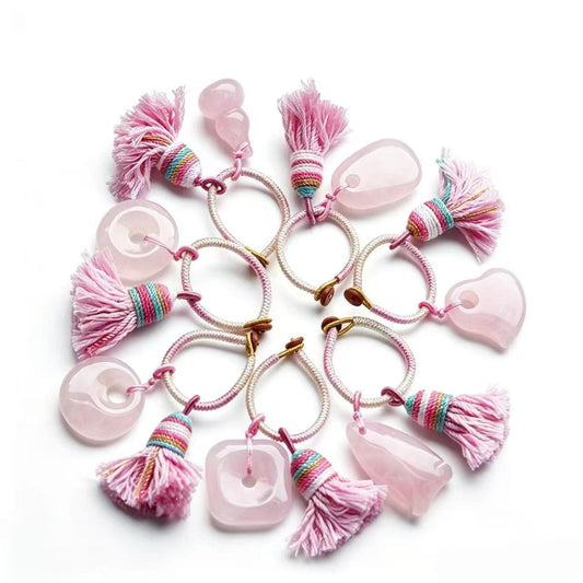 Rose Quartz Bag Hanging Crystal Healing Bulk Wholesale