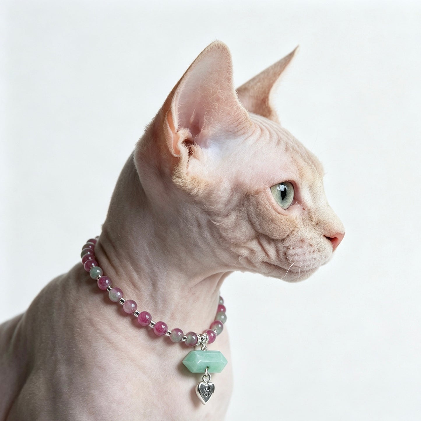 Cat's Eye Necklace Chocker with Magnet Buckle for Pet Crystal Healing Bulk Wholesale