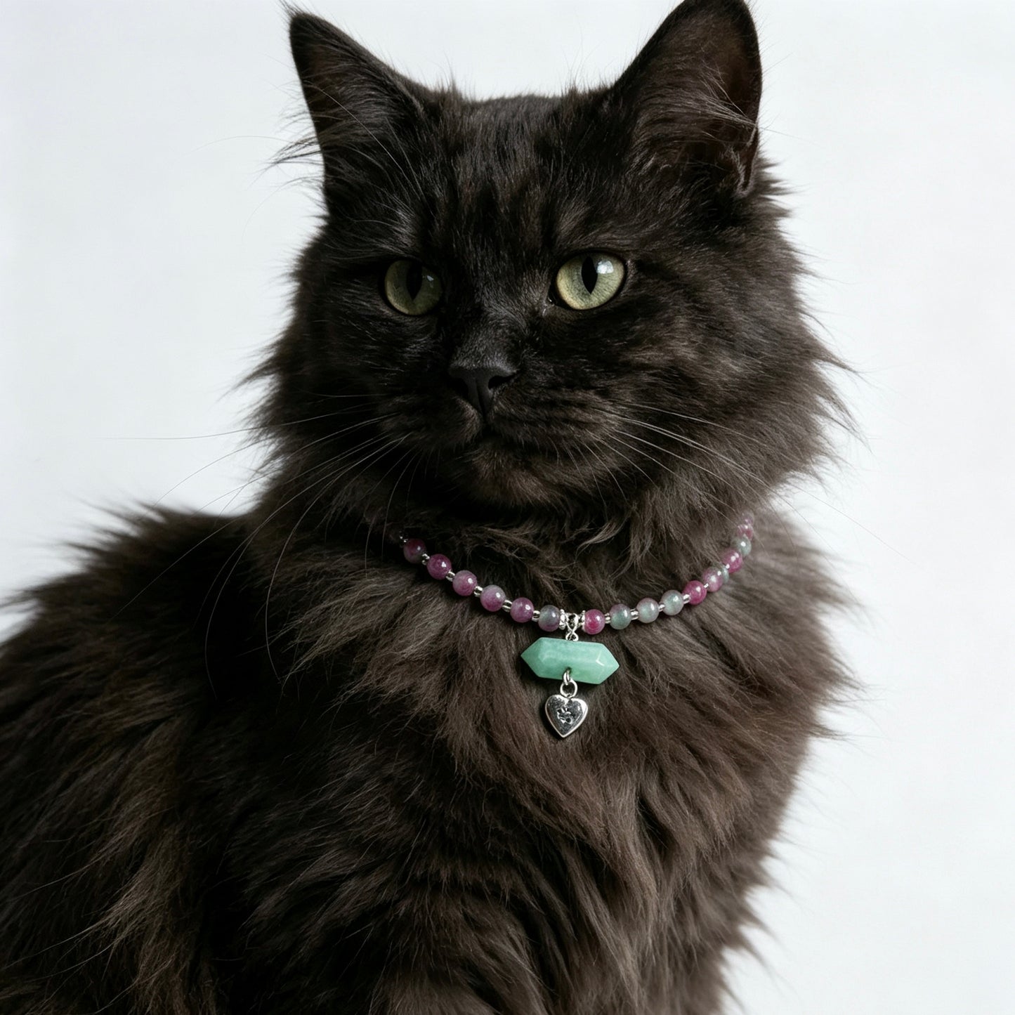 Cat's Eye Necklace Chocker with Magnet Buckle for Pet Crystal Healing Bulk Wholesale