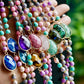 Colorful Lava Rock Necklace Chocker with Magnet Buckle for Pet Crystal Healing Bulk Wholesale