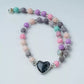Colorful Lava Rock Necklace Chocker with Magnet Buckle for Pet Crystal Healing Bulk Wholesale