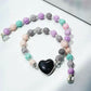 Colorful Lava Rock Necklace Chocker with Magnet Buckle for Pet Crystal Healing Bulk Wholesale