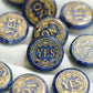 25mm Natural Crystal YES/NO Decision Coin Crystal Healing Bulk Wholesale