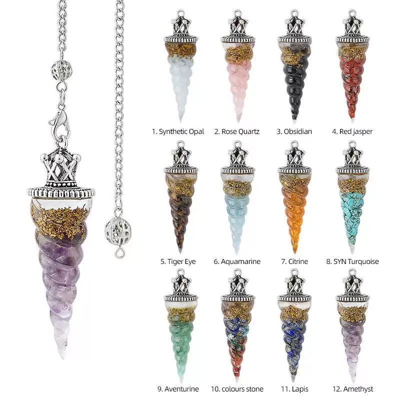 Crystal Chips Unicorn Pendulum for Healing Bulk Wholesale