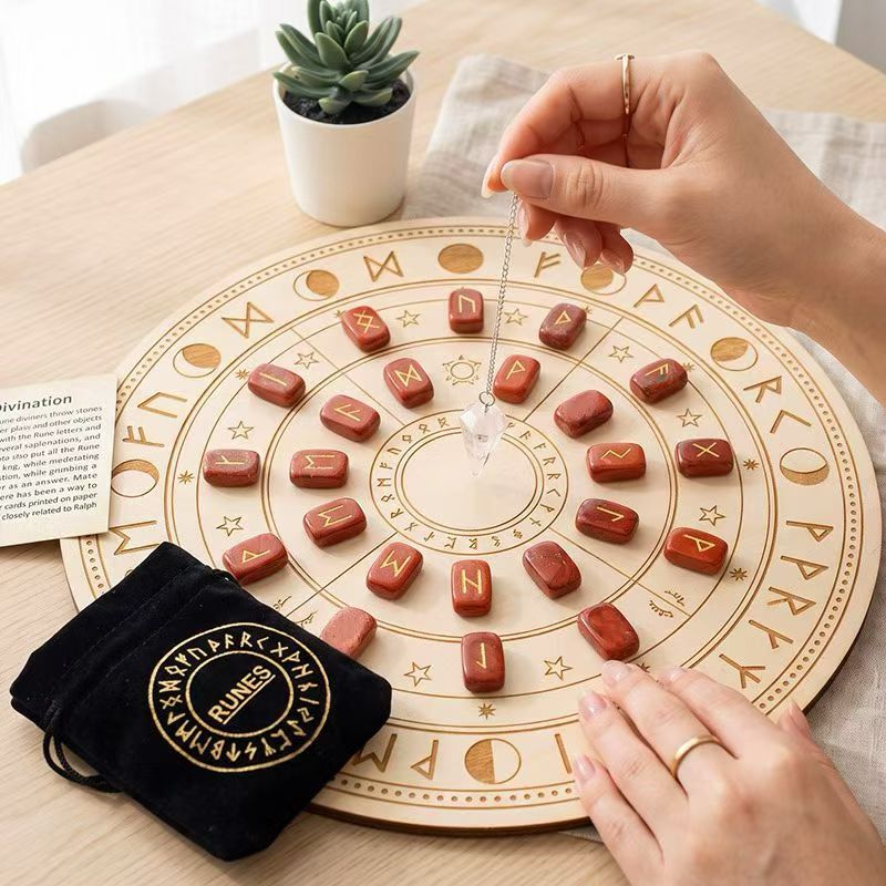 Natural Crystal Curved Runes Wholesale