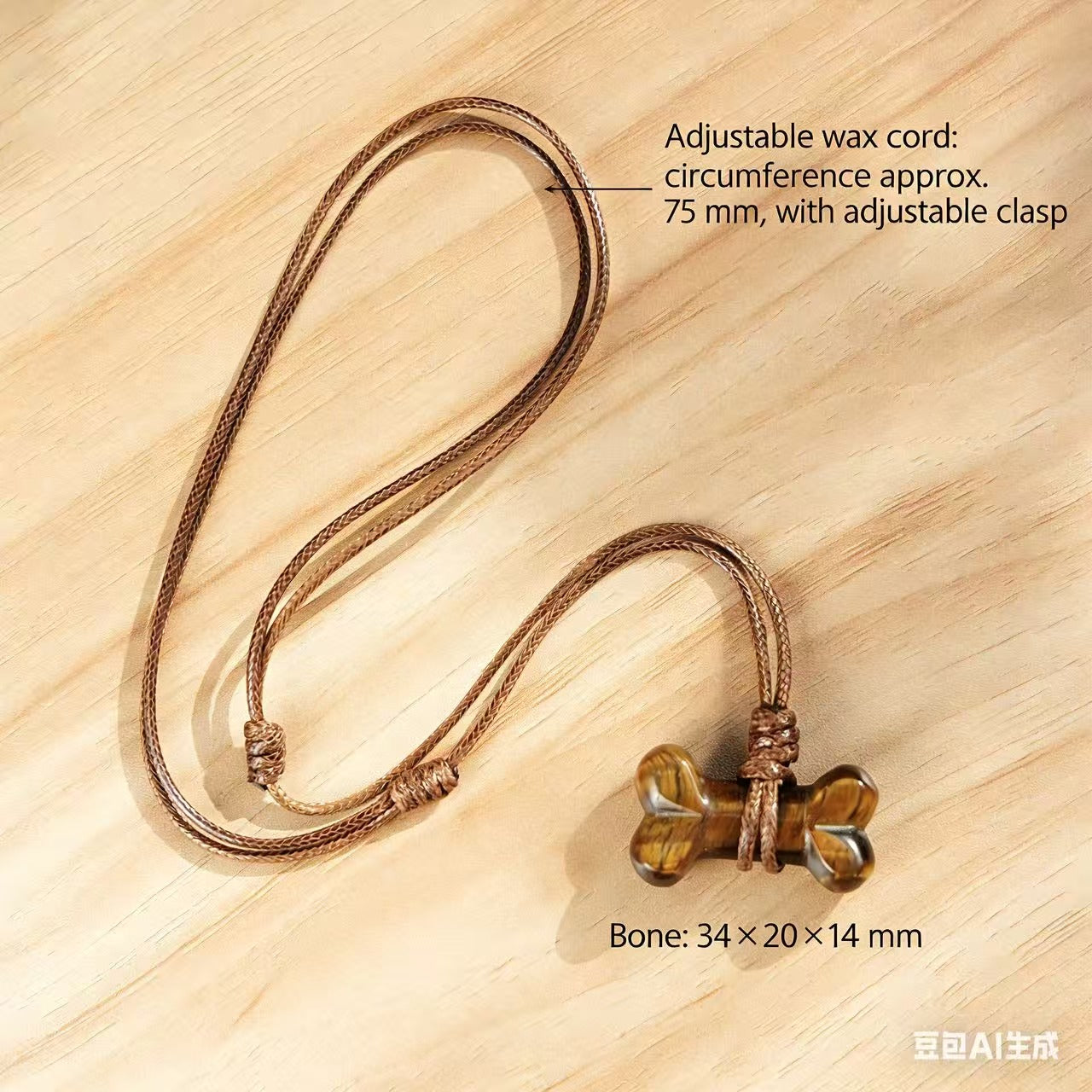 Pet Natural Crystal Bone Necklace Gift Box – Wear the Bond with Your Furry Friend