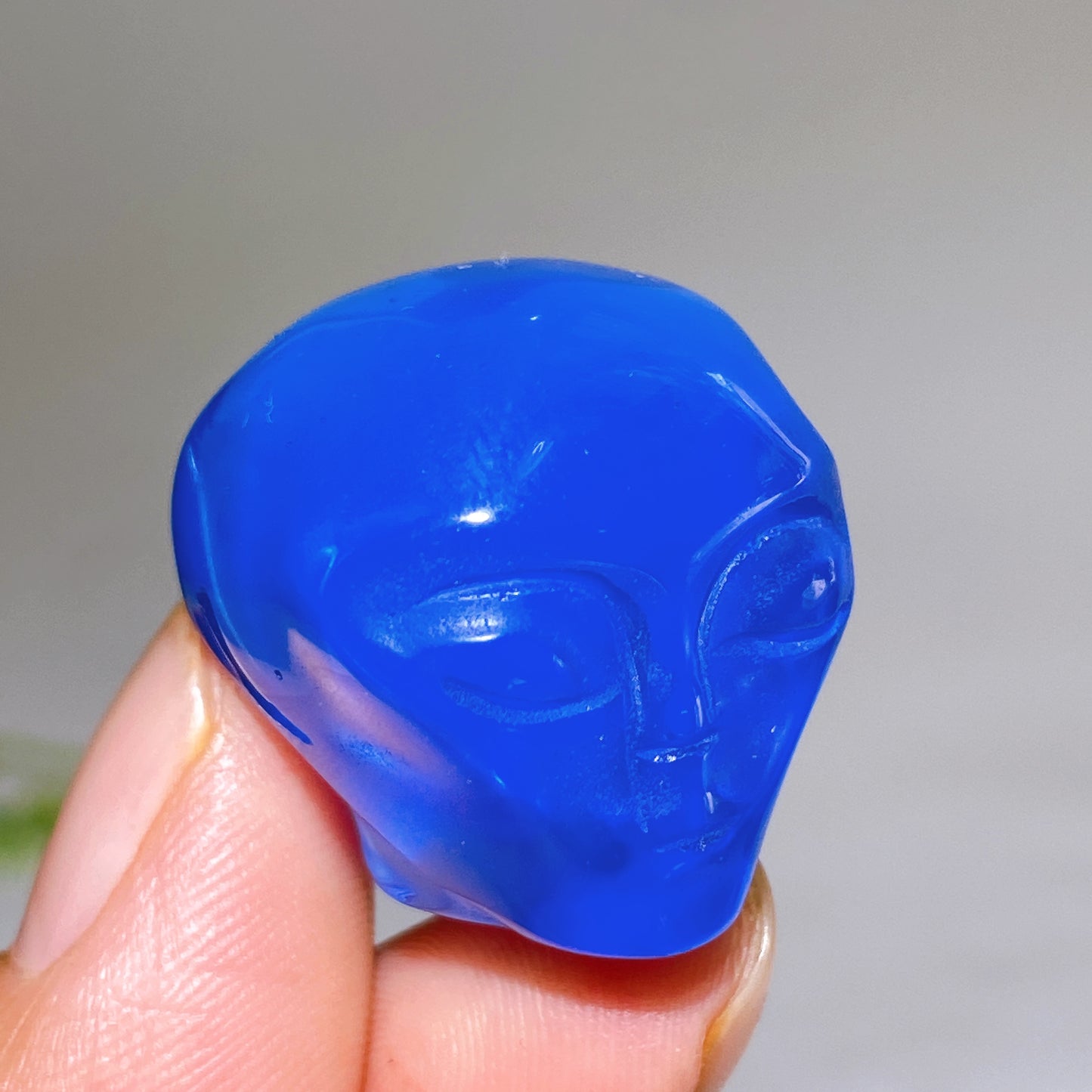 1.0" Crystal Alien Skulll Carving Crystal Healing Bulk Wholesale