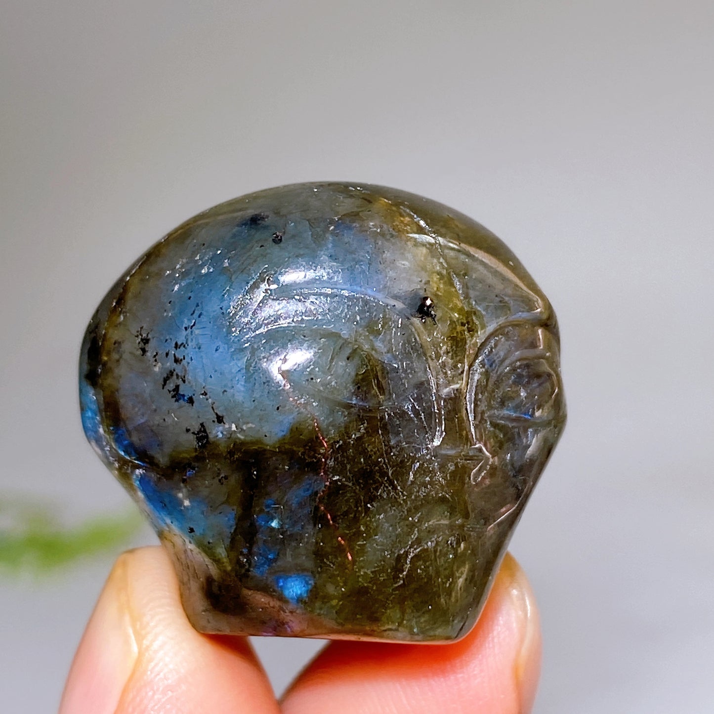 1.0" Crystal Alien Skulll Carving Crystal Healing Bulk Wholesale