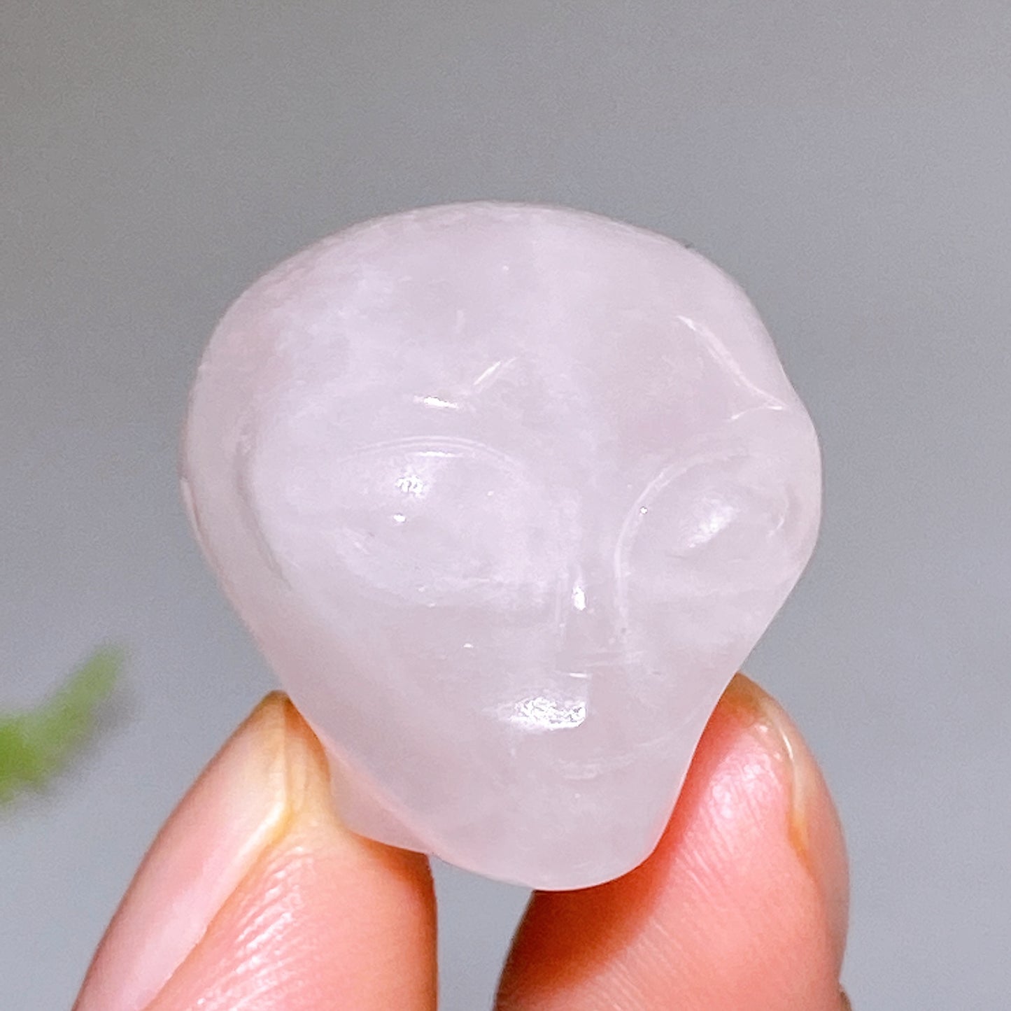 1.0" Crystal Alien Skulll Carving Crystal Healing Bulk Wholesale