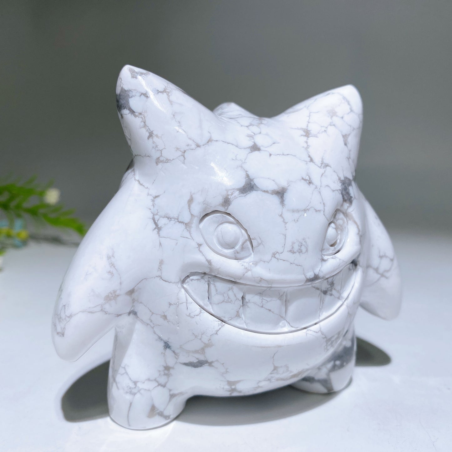 4.3" Howlite Gengar Carving Crystal Healing Bulk Wholesale
