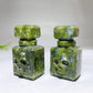 3.5" Natural Serpentine Poison Bottle Carving for Halloween Crystal Healing Bulk Wholesale