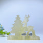 3.0" Mixed Crystal Christmas Tree with Deer Carvings Bulk Wholesale