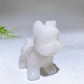 2.3" Natural Crystal Yorkshire Terrier Dog Carving Crystal Healing Bulk Wholesale