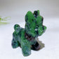 2.3" Natural Crystal Yorkshire Terrier Dog Carving Crystal Healing Bulk Wholesale