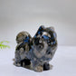 2.2" Naturla Crystal Pomeranian Dog Carving Crystal Healing Bulk Wholesale