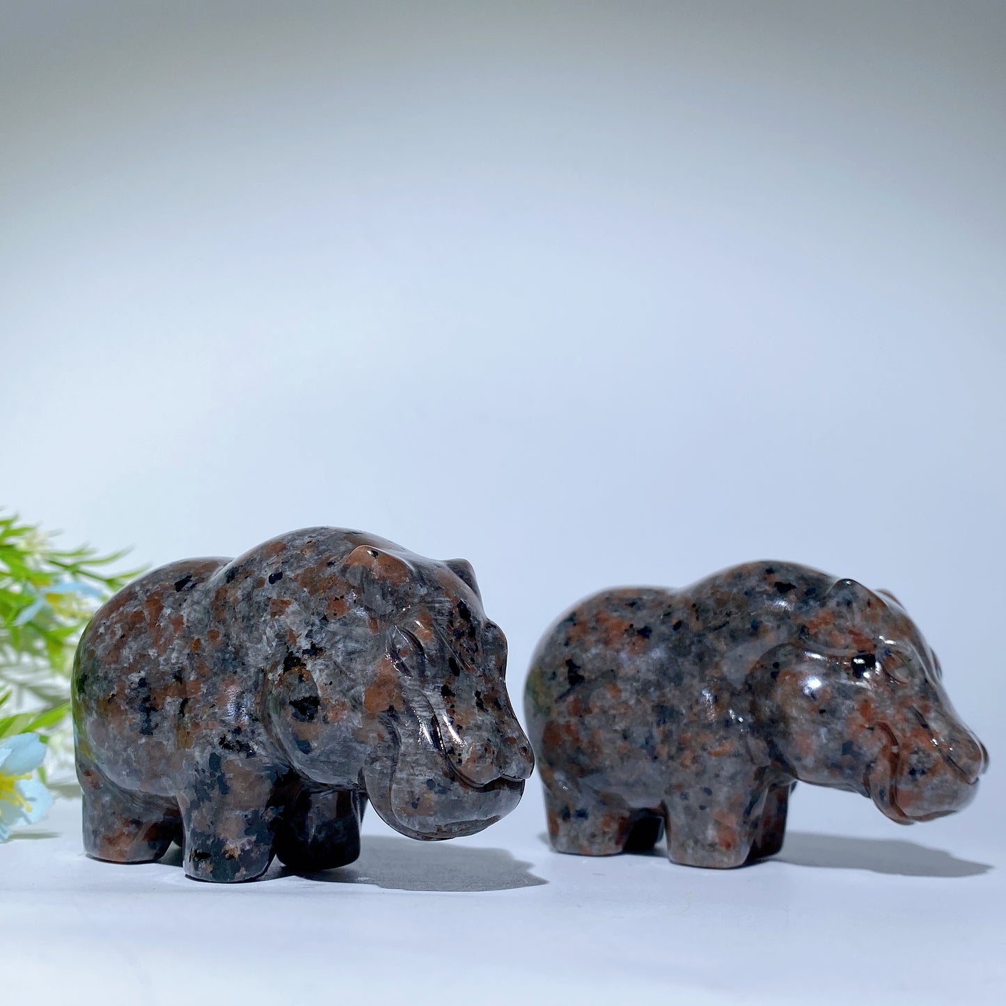 3.0" UV Reactive Hippo Carvings Bulk Wholesale