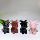 2.3" Natural Crystal Goat Carving Crystal Healing Bulk Wholesale