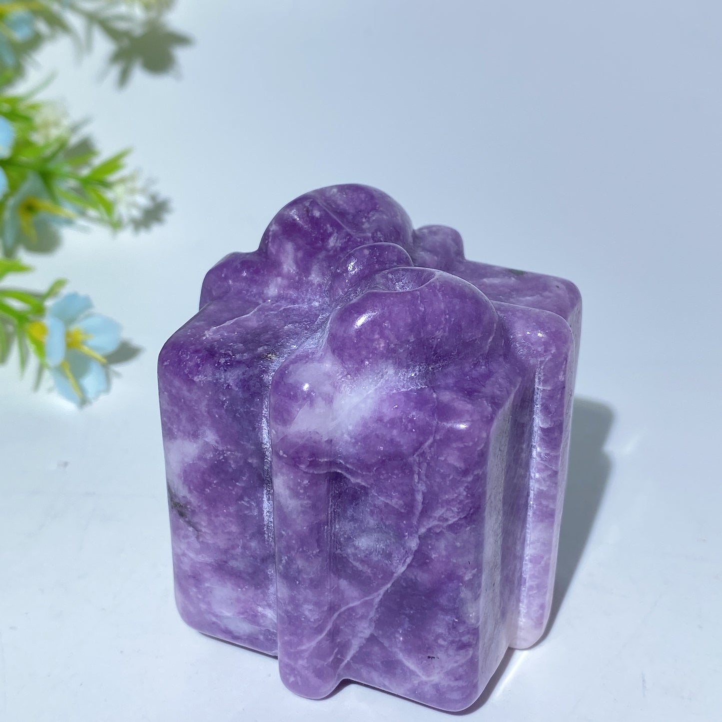 2.0"-2.2" Mixed Crystal Gift Box Carvings for Christmas Decor Bulk Wholesale