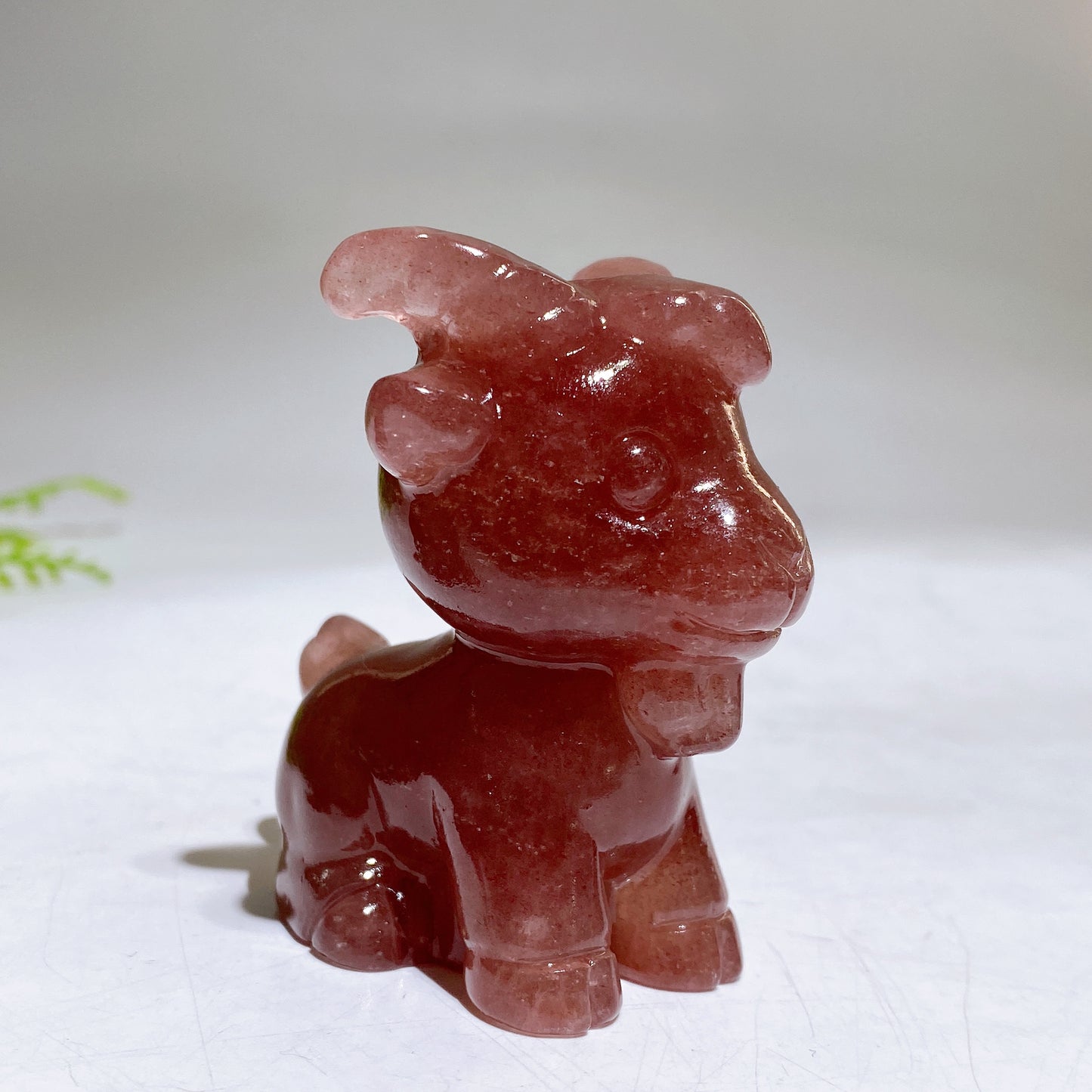 2.3" Natural Crystal Goat Carving Crystal Healing Bulk Wholesale