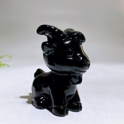 2.3" Natural Crystal Goat Carving Crystal Healing Bulk Wholesale
