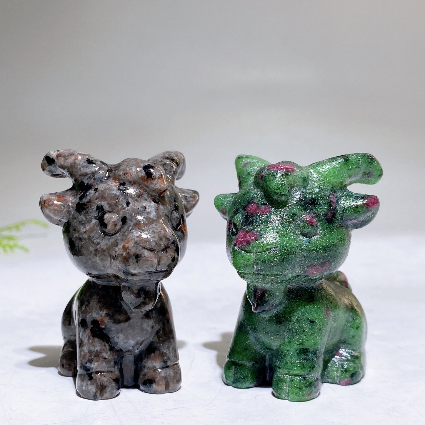 2.3" Natural Crystal Goat Carving Crystal Healing Bulk Wholesale