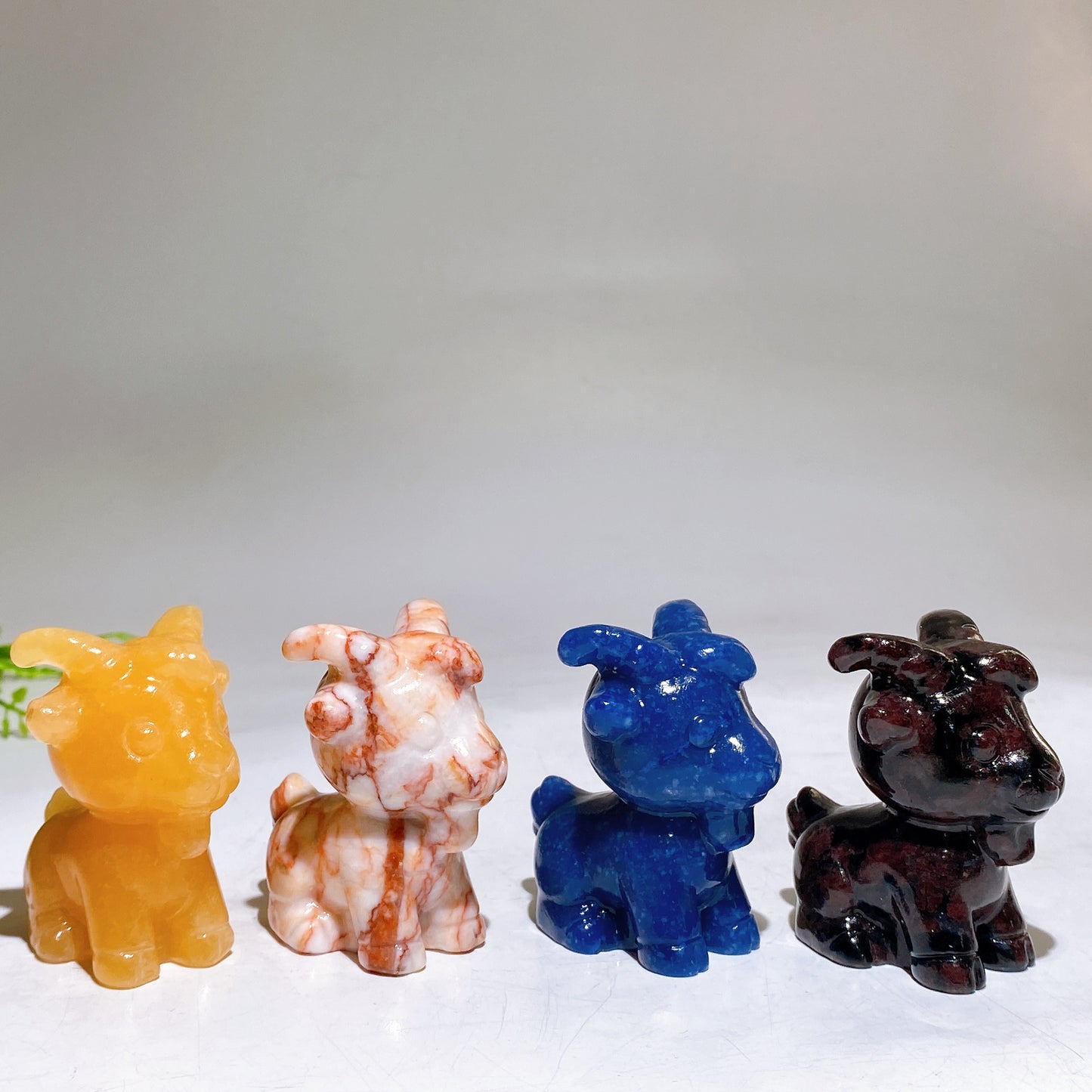 2.3" Natural Crystal Goat Carving Crystal Healing Bulk Wholesale