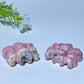 1.2"-1.5" Peru Rhodonite Animal Carvings Bulk Wholesale