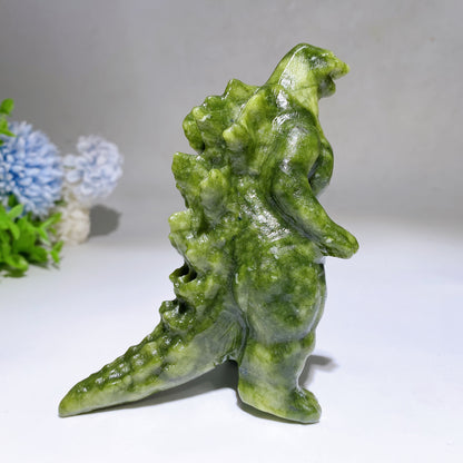 4.6"-5.9" Serpentine Godzilla Carving Crystal Healing Bulk Wholesale