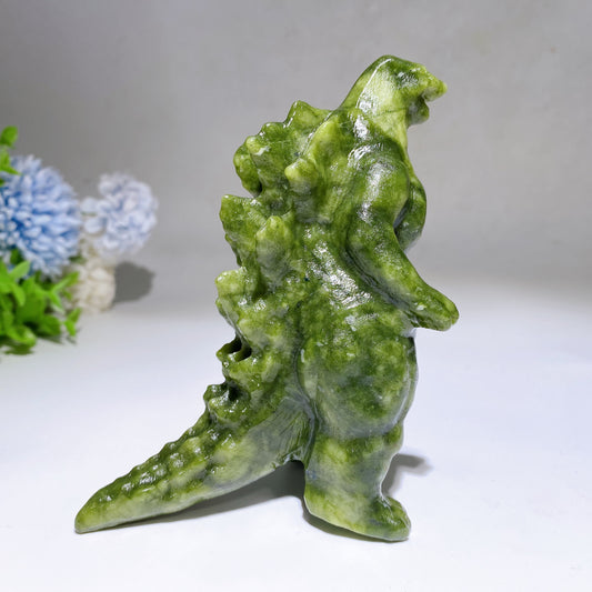 4.6"-5.9" Serpentine Godzilla Carving Crystal Healing Bulk Wholesale