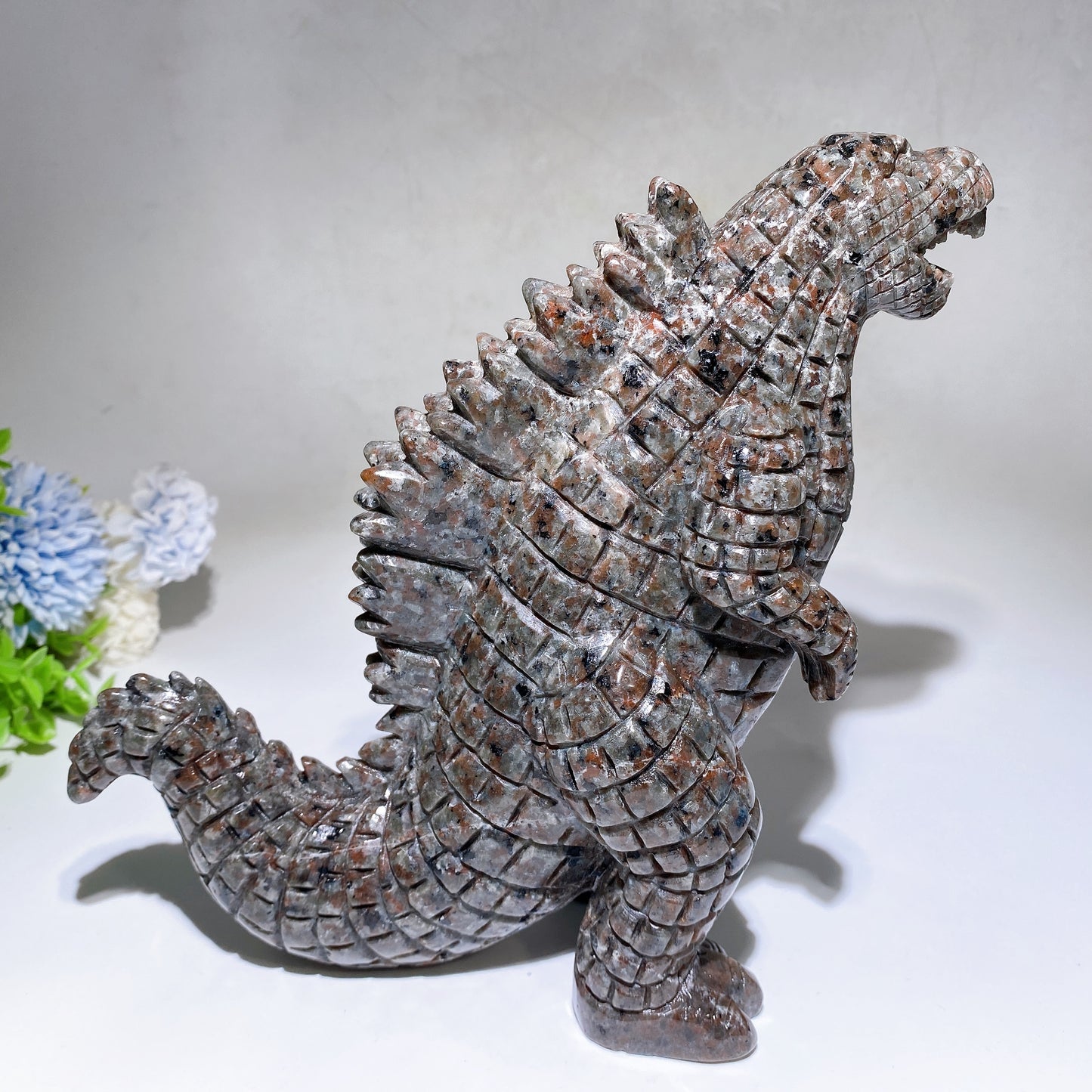 21cm Large Yooperlite Godzilla Carving Crystal Healing Bulk Wholesale