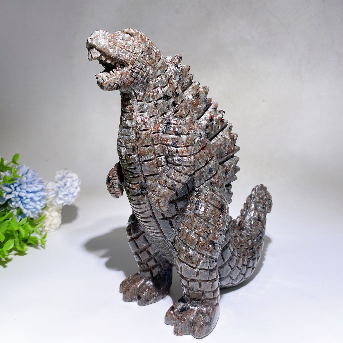 21cm Large Yooperlite Godzilla Carving Crystal Healing Bulk Wholesale