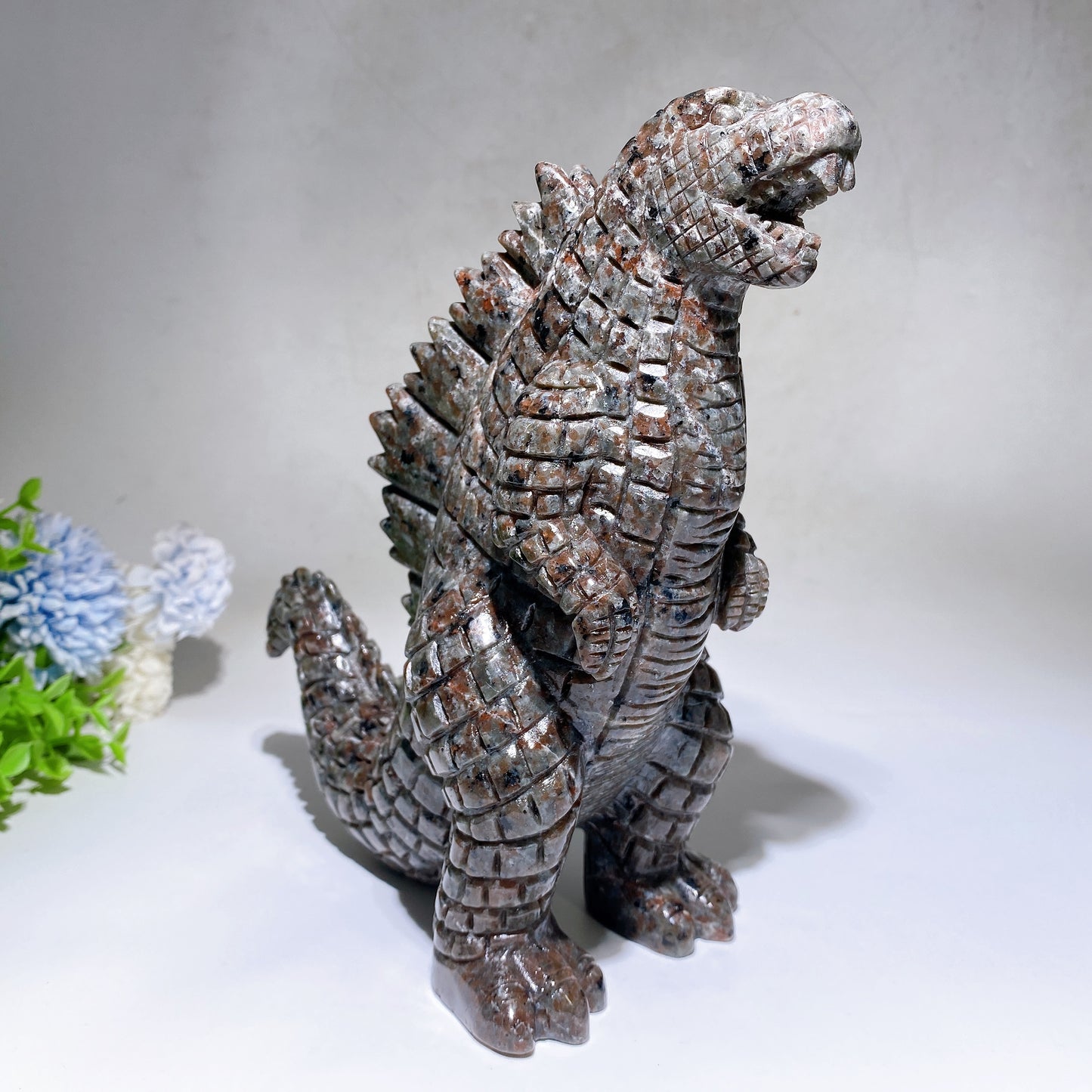 21cm Large Yooperlite Godzilla Carving Crystal Healing Bulk Wholesale