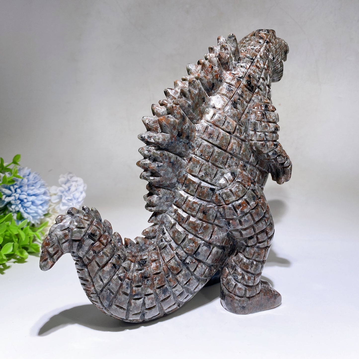 21cm Large Yooperlite Godzilla Carving Crystal Healing Bulk Wholesale