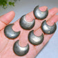 1.2" Pyrite Moon Star Carving Crystal Healing Bulk Wholesale
