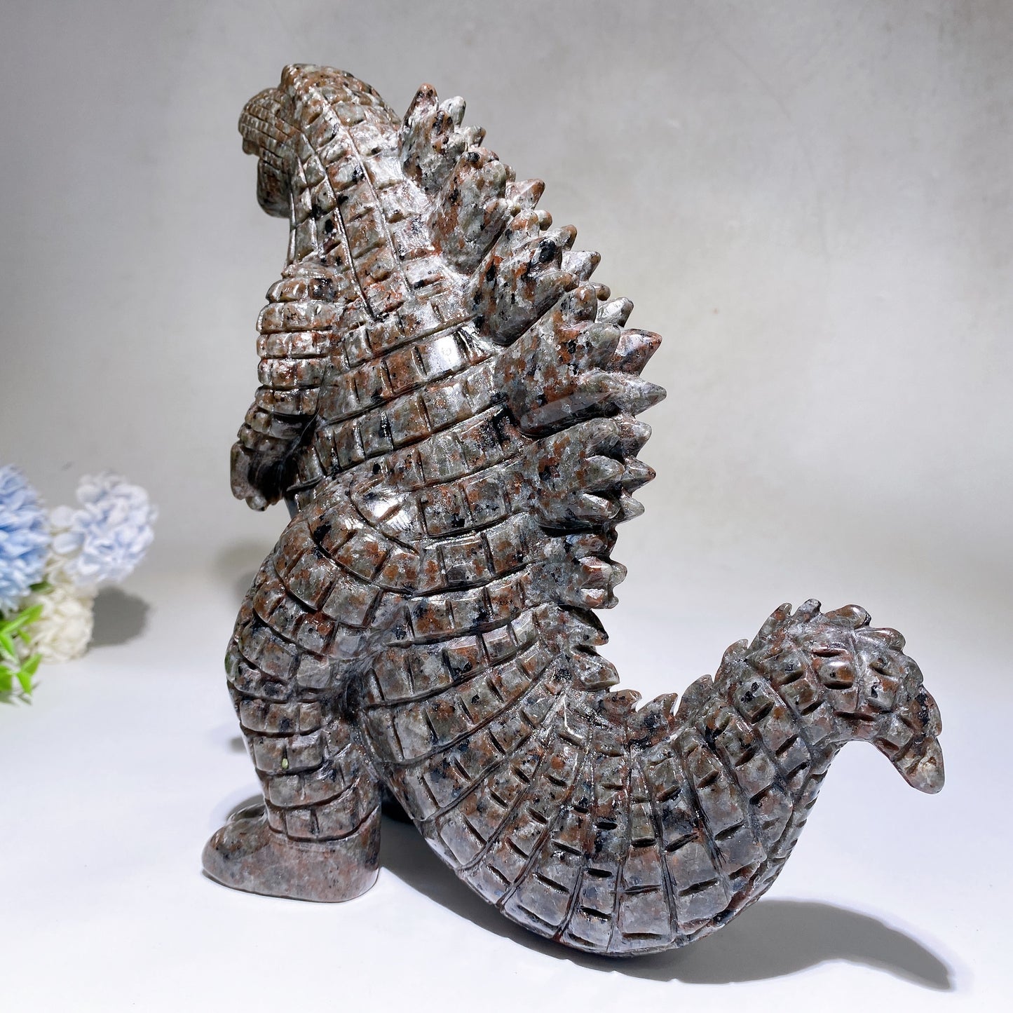 21cm Large Yooperlite Godzilla Carving Crystal Healing Bulk Wholesale