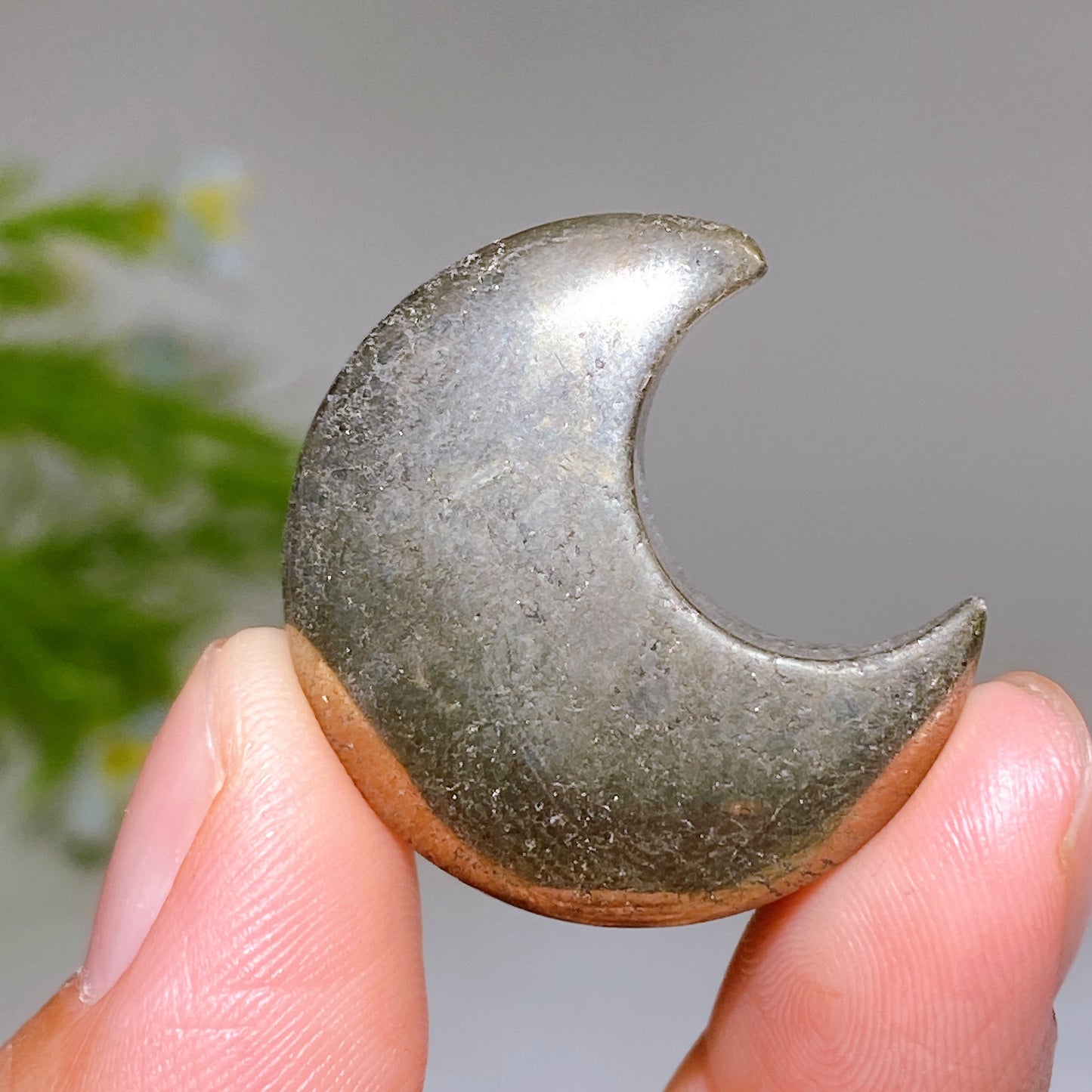 1.2" Pyrite Moon Star Carving Crystal Healing Bulk Wholesale