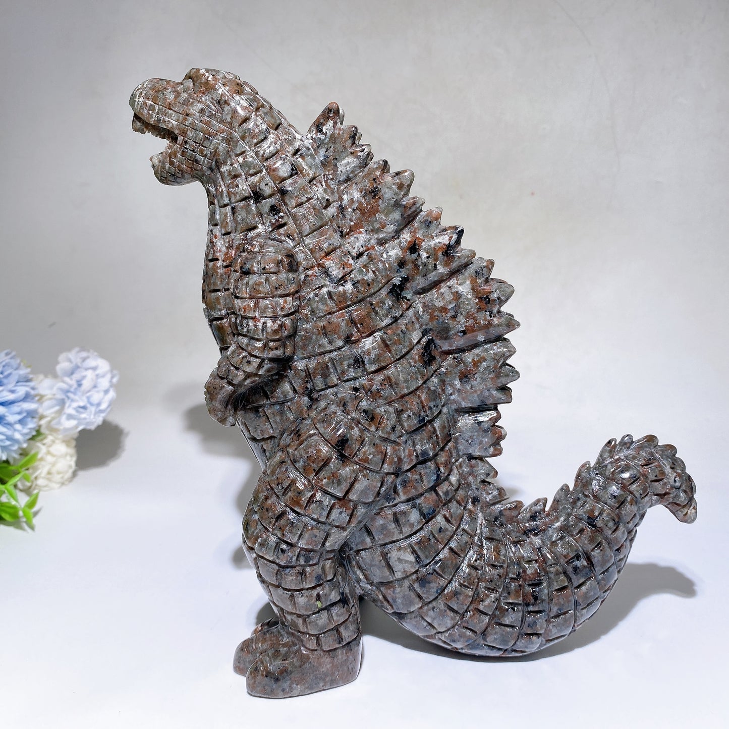 21cm Large Yooperlite Godzilla Carving Crystal Healing Bulk Wholesale