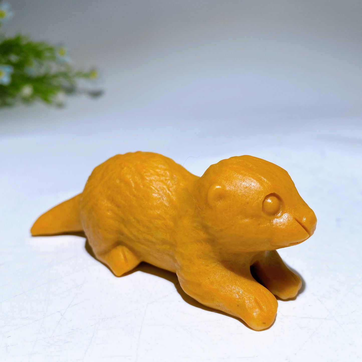 3.5" Natural Gemstone Crystal Beaver Carving  For Gift & Display Bulk Wholesale