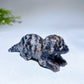 3.5" Natural Gemstone Crystal Beaver Carving  For Gift & Display Bulk Wholesale