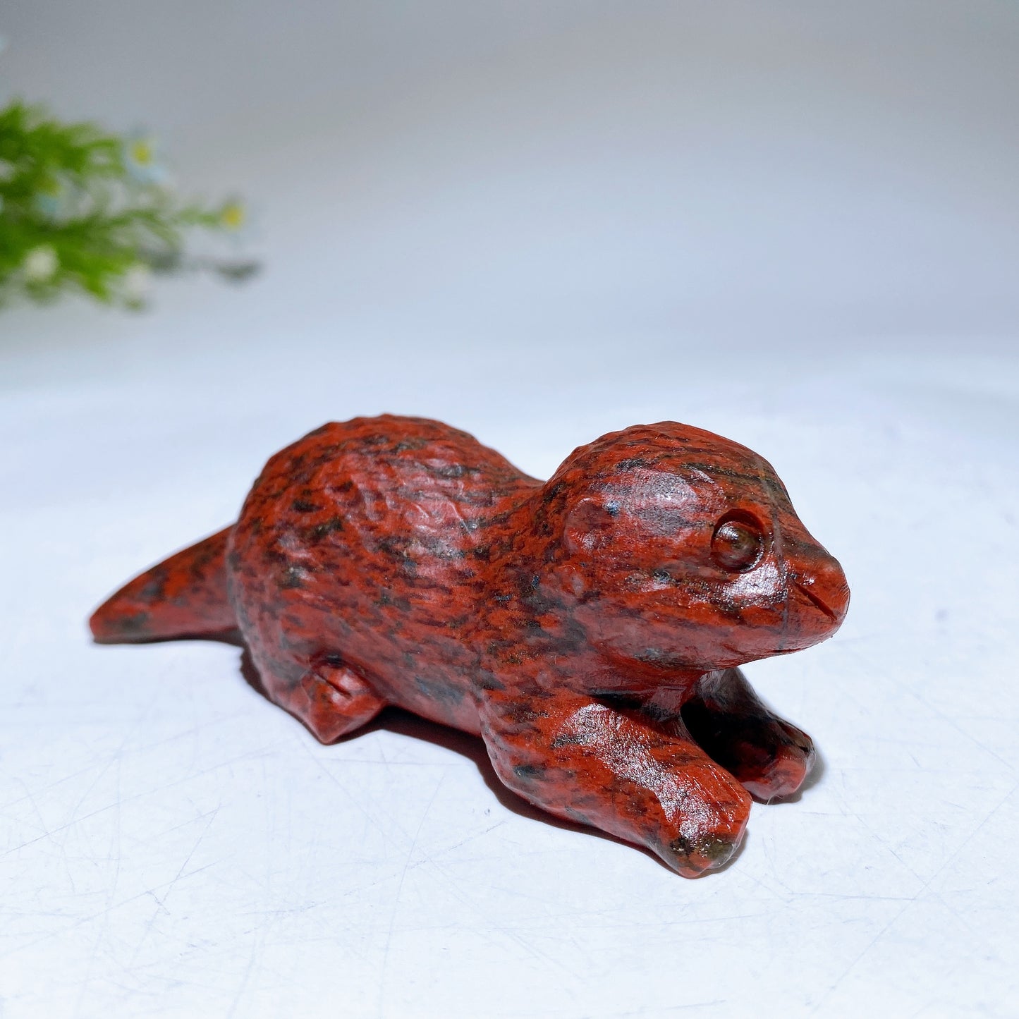 3.5" Natural Gemstone Crystal Beaver Carving  For Gift & Display Bulk Wholesale