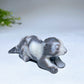 3.5" Natural Gemstone Crystal Beaver Carving  For Gift & Display Bulk Wholesale