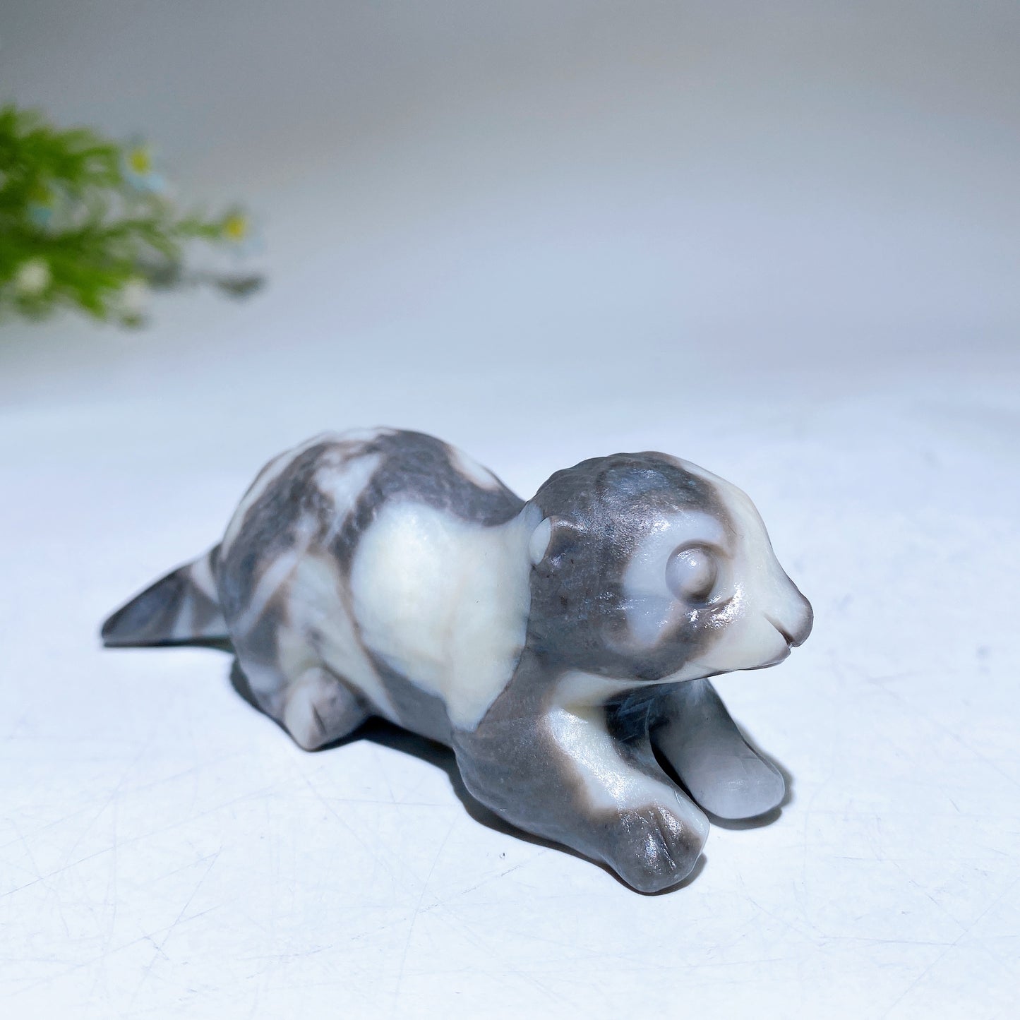 3.5" Natural Gemstone Crystal Beaver Carving  For Gift & Display Bulk Wholesale