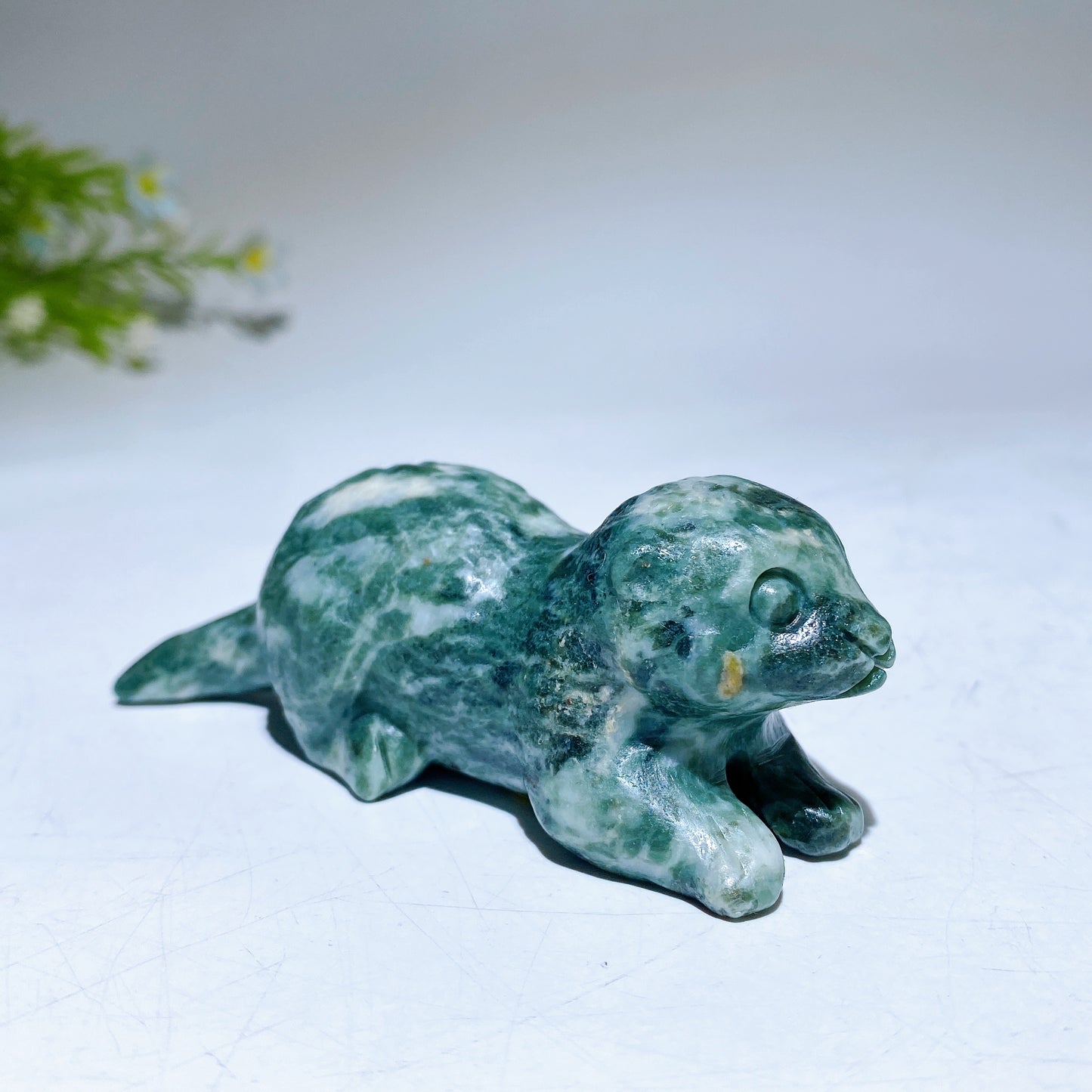 3.5" Natural Gemstone Crystal Beaver Carving  For Gift & Display Bulk Wholesale