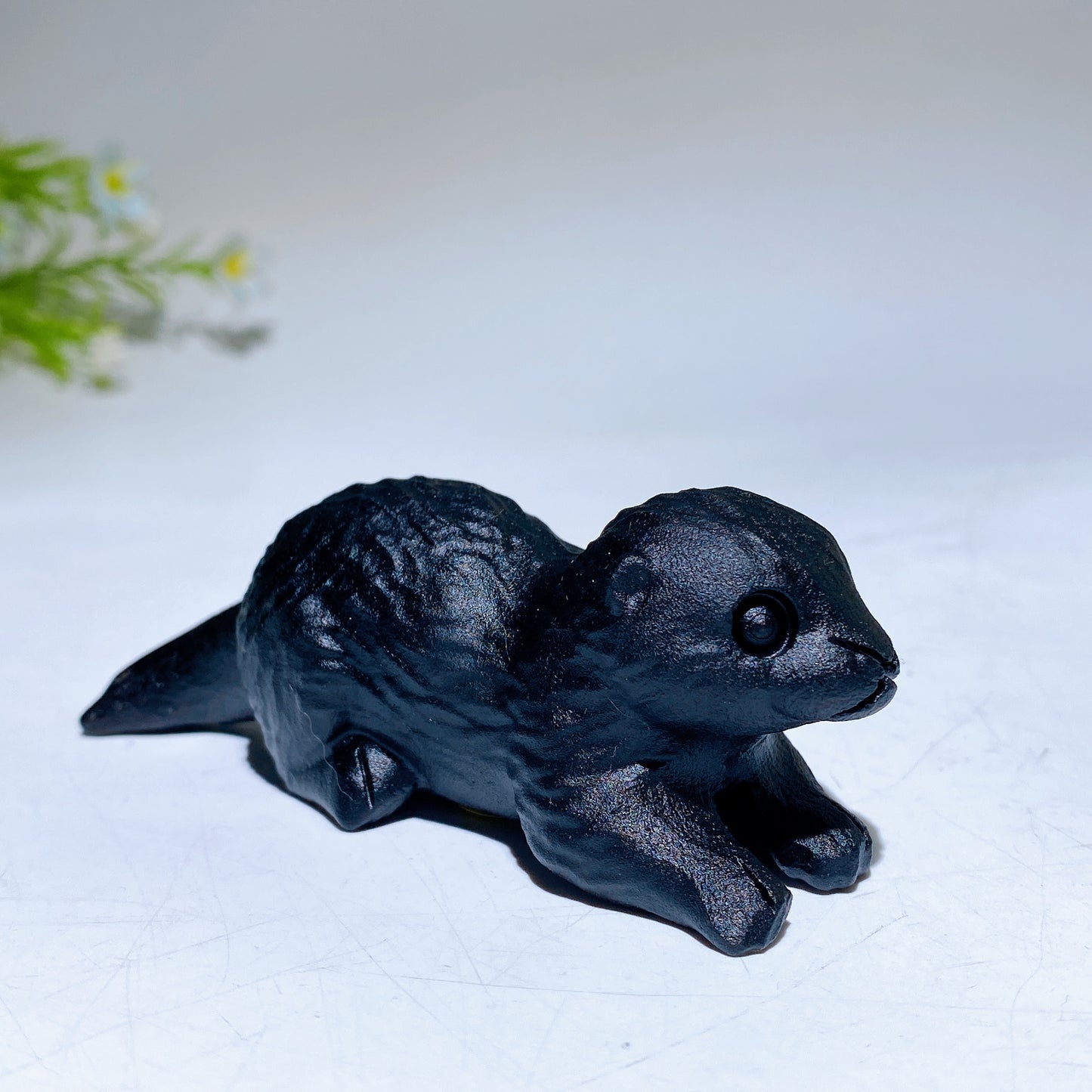 3.5" Natural Gemstone Crystal Beaver Carving  For Gift & Display Bulk Wholesale
